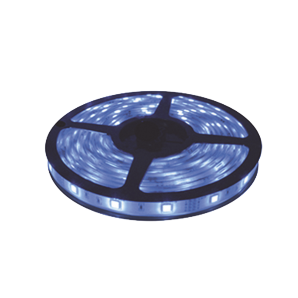Tira Led de 5 m / Color Azul / Uso Interior / Potencia 22 W / 900 lm/ 12 V CD / IP 20.
