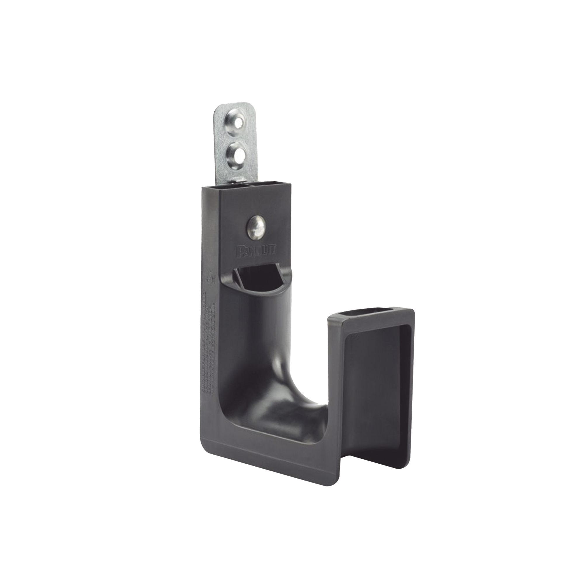 Sujetador STRONGHOLD tipo J (J-PRO), Con Soporte para Montaje en Pared, Para 180 Cables Cat6, Nylon 6.6, Color Negro, 1 pieza