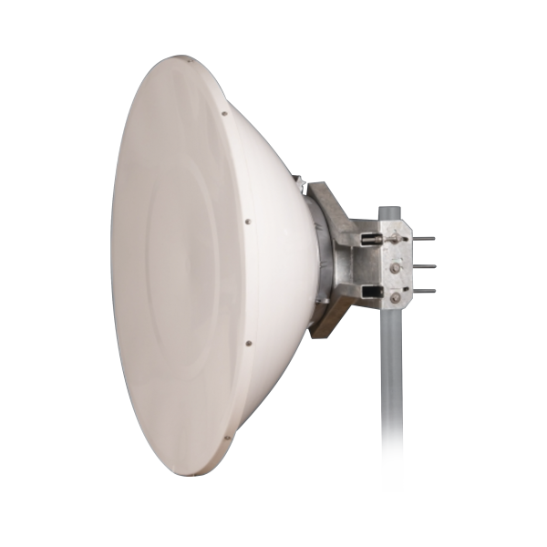 Antena Direccional de Alto Rendimiento / 35.5 dBi / 4 ft / 5.9-7 GHz / Conectores RP-SMA / Alto Aislamiento al Ruido / Fácil Montaje y herraje de acero inoxidable /  Radomo Incluido
