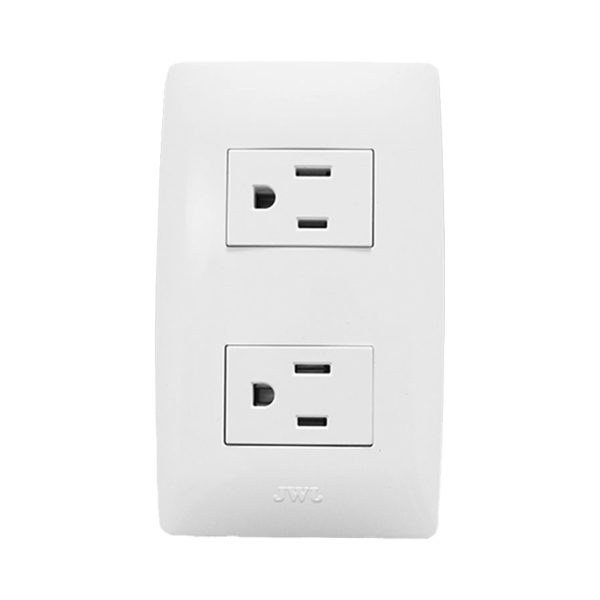 Contacto Dúplex de 127 V~60 HZ 15 A / Color Blanco.