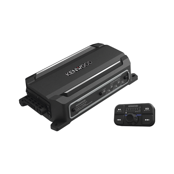 Amplificador de audio de 4 canales con control remoto y con conexión Bluetooth de 600 W de salida máxima