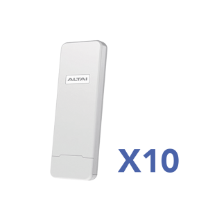 Paquete de 10 Puntos de Acceso C1N Super Wi-Fi, PTP y PTMP en 2.4 GHz , Con Antena Integrada Sectorial de 70¬∞, Hasta 300 m de Cobertura, Antena de 10 dBi, Soporta Fichas-Vouchers. Administración en Nube Gratis con INSIGHTS