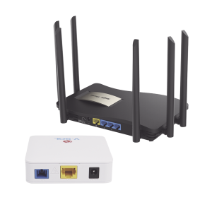Kit 2 ONU Bridge V-Sol, Dual GPON/EPON con Router Home Mesh Ideal para distribuciones WISP de mayor cobertura Wi-Fi en Hogares y Oficinas