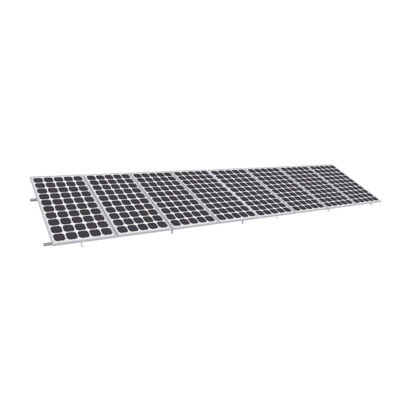 Montaje para Panel Solar, Riel "8" de 5400mm para Módulos de 550 a 660w con Espesor de 35mm, Velocidad de Viento Máx. 136km/h (20¬∞ a 45¬∞)
