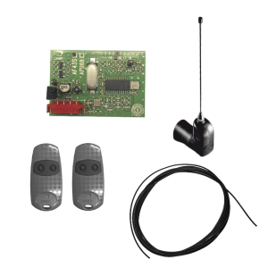 Kit Receptor inalámbrico con antena / Hasta 45M en linea de vista / INCLUYE dos controles  y 3 metros de cable RG58 para la antena