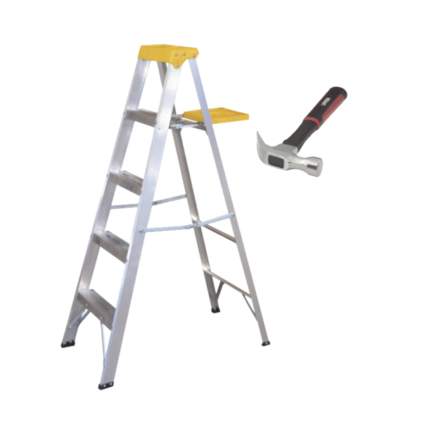 Escalera y Martillo Ideales para el Hogar