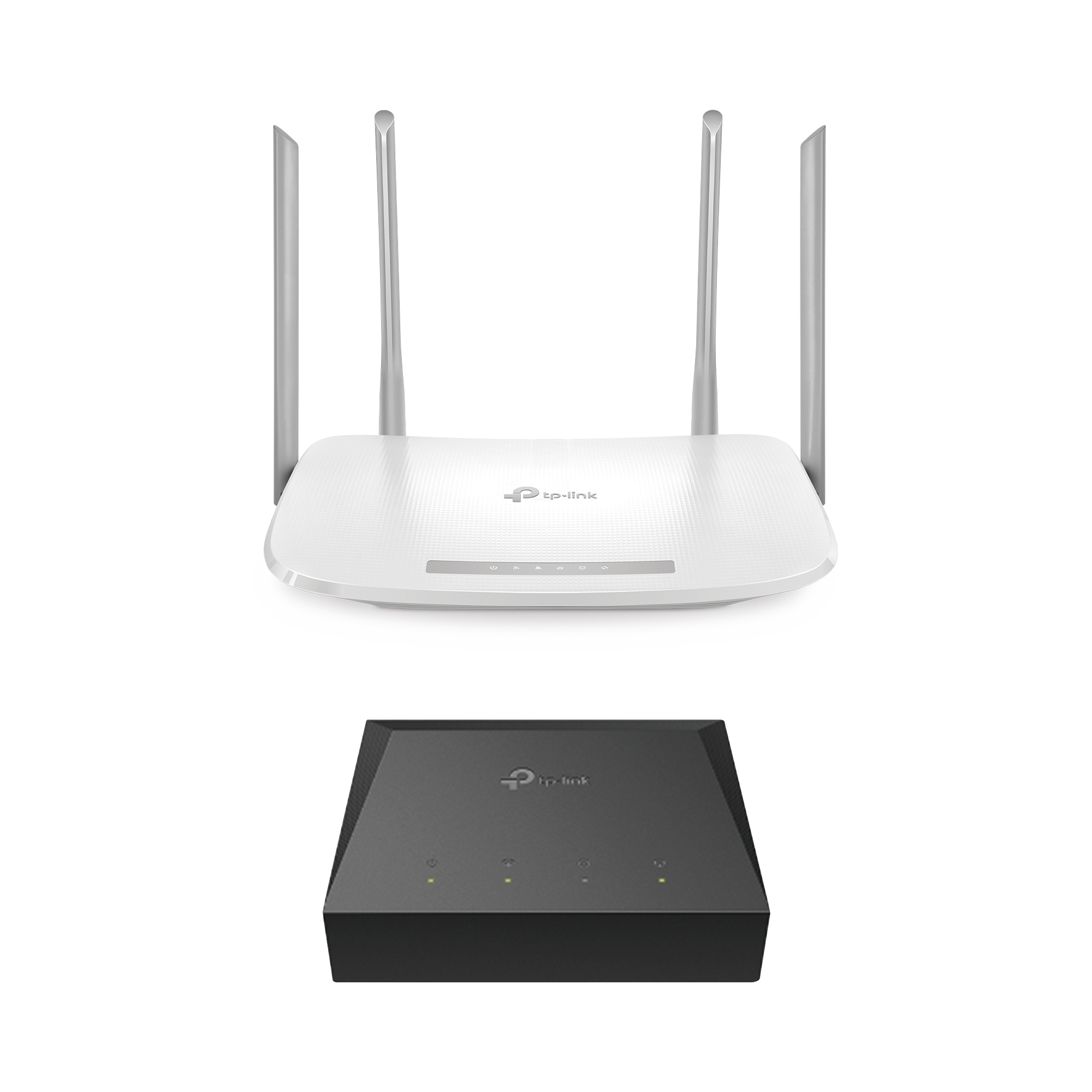 Kit de ONU Gigabit XZ000G3 con Router Router Inalámbrico ISP doble banda AC, Hasta 1167 Mbps, 4 antenas externas omnidireccional, Puertos Gigabit