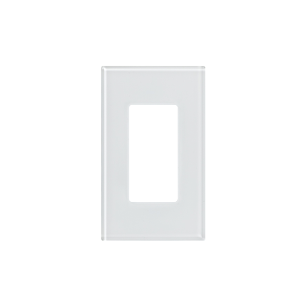 Tapa de cristal para apagador o atenuador, 1 espacio.
