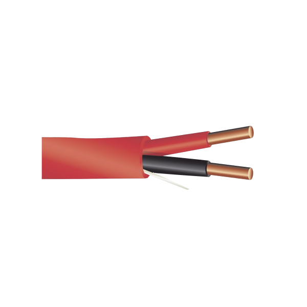 Alambre de Alarma contra Incendios - Bobina de 305 Metros: 2 x 14 AWG, Rojo, Tipo FPLR, (UL) FT4, Ideal para Sistemas de Detección y Evacuación de Incendios