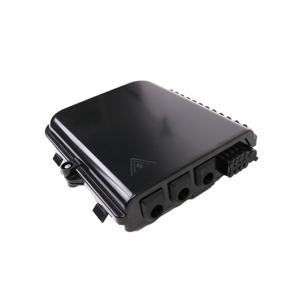 Cierre de Empalme para 24 fusiones de fibra óptica, Interior/Exterior, 3 Entradas para Cable √ò 6-12mm, con 8 acopladores SC/APC y splitter 1x8 SC/APC Incluido, IP65