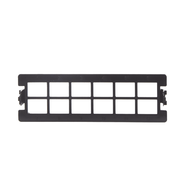 Placa acopladora vacía para Distribuidor de Fibra Óptica LP-ODF-8024, acepta 12 acopladores SC simplex o 12 acopladores LC Duplex, color negro