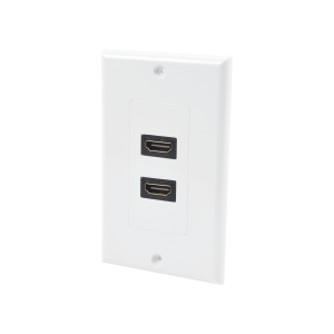Placa de pared de 2 puertos HDMI hembra a hembra