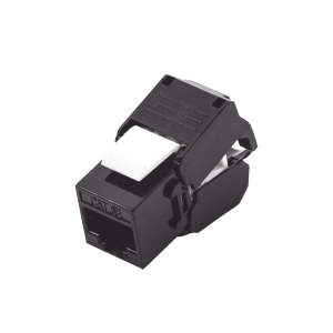 Módulo Jack Keystone Cat5e (toolless), con terminación en ángulo 180 ¬∫ Color Negro, Compatible con Faceplate y Patchpanel Linkedpro