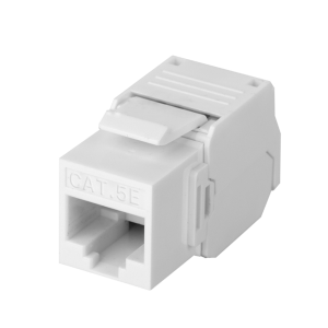 Módulo Jack Keystone Cat5e (toolless), con terminación en ángulo 180 ¬∫ Color Blanco, Compatible con Faceplate y Patchpanel Linkedpro