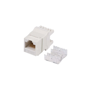 Módulo Jack Keystone Cat5e con terminación en ángulo 180 ¬∫  Color Blanco