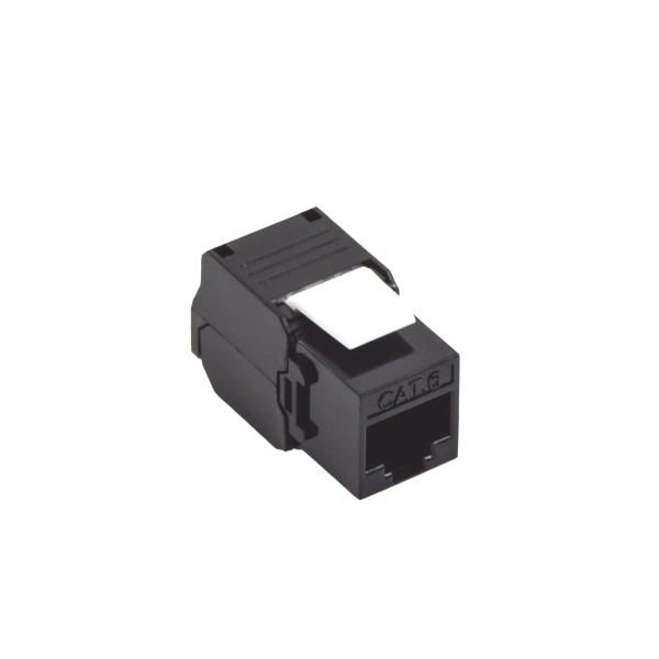 Módulo Jack Keystone Cat6 (toolless), con terminación en ángulo 180 ¬∫ Color Negro, Compatible con Faceplate y Patchpanel Linkedpro