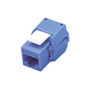 Módulo Jack Keystone Cat6 (toolless), con terminación en ángulo 180 ¬∫ Color Azul, Compatible con Faceplate y Patchpanel Linkedpro