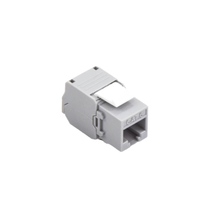 Módulo Jack Keystone Cat6 (toolless), con terminación en ángulo 180 ¬∫ Color Gris, Compatible con Faceplate y Patchpanel Linkedpro