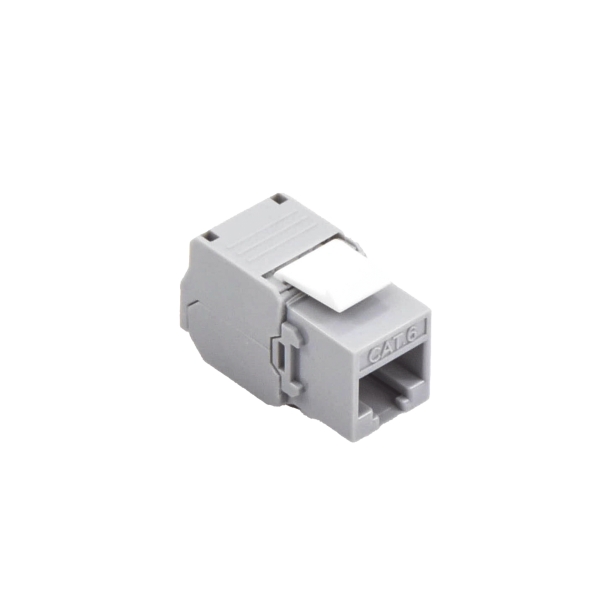 Módulo Jack Keystone Cat6 (toolless), con terminación en ángulo 180 ¬∫ Color Gris, Compatible con Faceplate y Patchpanel Linkedpro