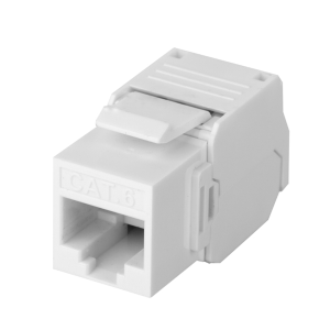 Módulo Jack Keystone Cat6 (toolless), con terminación en ángulo 180 ¬∫ Color Blanco, Compatible con Faceplate y Patchpanel Linkedpro