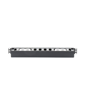 Organizador de Cables Horizontal de 1U para Rack de 19", Fabricado en Polímero Resistente a Deformaciones y Rayones