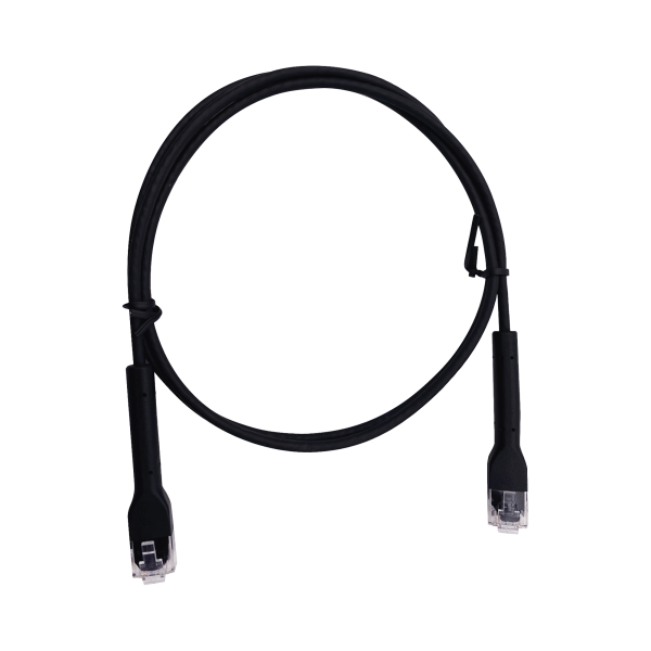 Mini Patch Cord Cat6 Ultra Slim 2 m Negro ‚Äì Ahorra Espacio sin Organizadores, con Bota Flexible