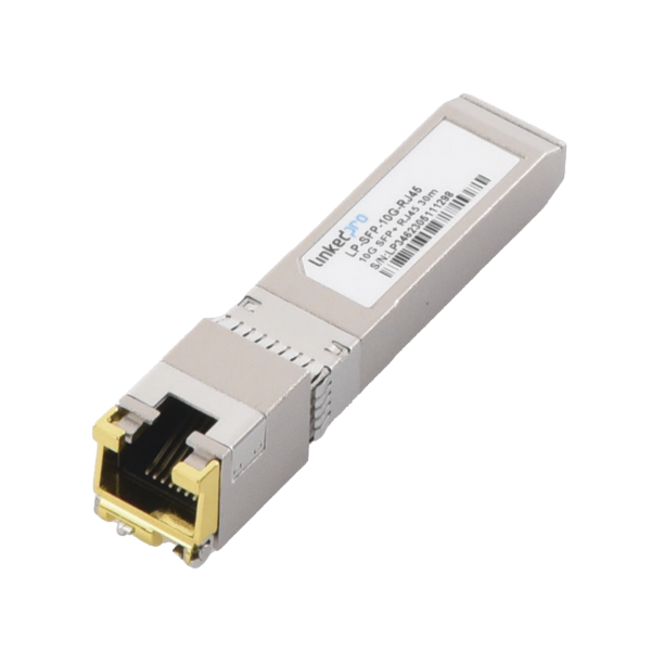 Transceptor Óptico SFP+ a RJ45 /10 Gbps / Conector RJ45 / 10GBASE-T / Distancia de hasta 30 m.