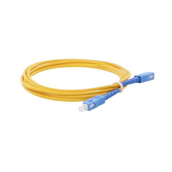 Jumper de Fibra Óptica Monomodo SC/UPC-SC/UPC Simplex de 2 metros,  3mm