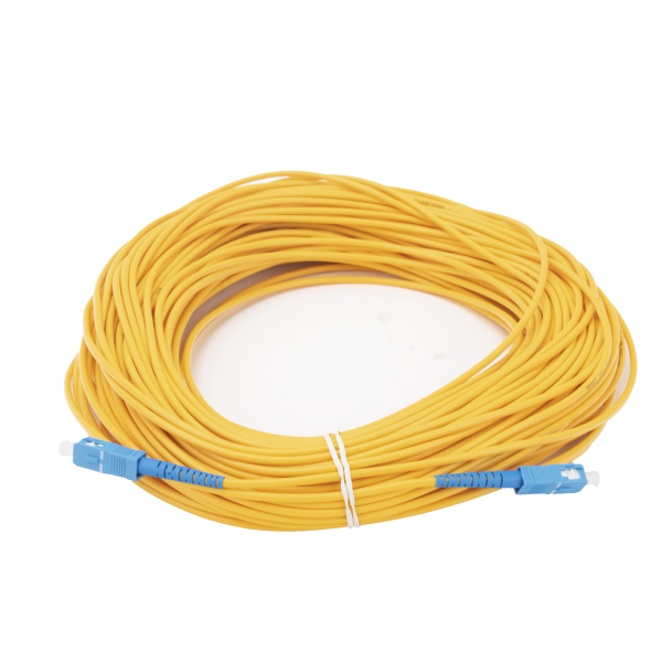 Jumper de Fibra Óptica Monomodo SC/UPC-SC/UPC Simplex de 50 metros,  3mm