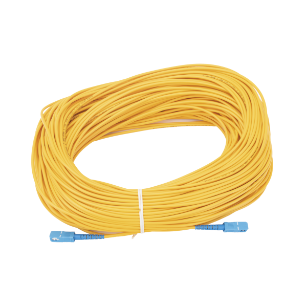 Jumper de Fibra Óptica Monomodo SC/UPC-SC/UPC Simplex de 80 metros,  3mm