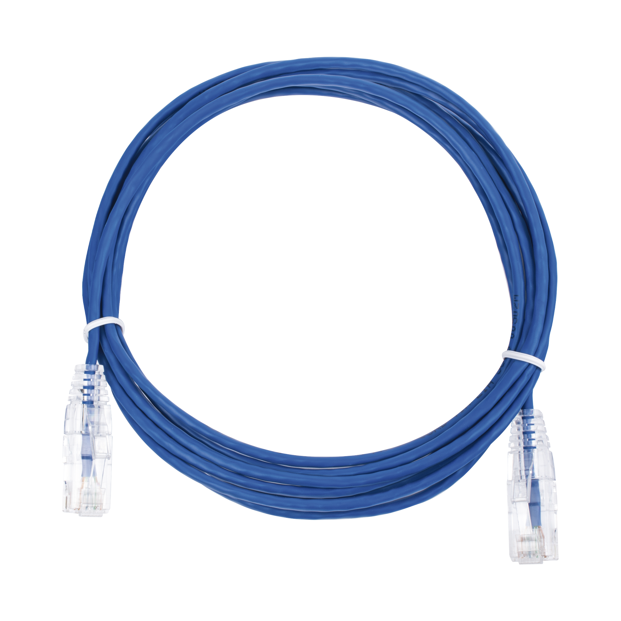 Cable de Parcheo Slim UTP Cat6 - 3 m Azul Diámetro Reducido (28 AWG)