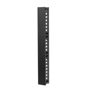 Organizador de Cable Vertical de 24 Unidades Rack Sencillo, Compatible con Racks Serie EIRL y EIQR