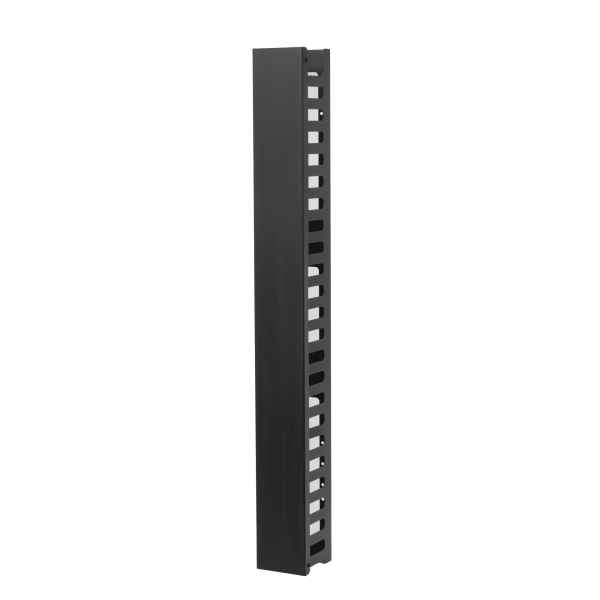 Organizador de Cable Vertical de 24 Unidades Rack Sencillo, Compatible con Racks Serie EIRL y EIQR