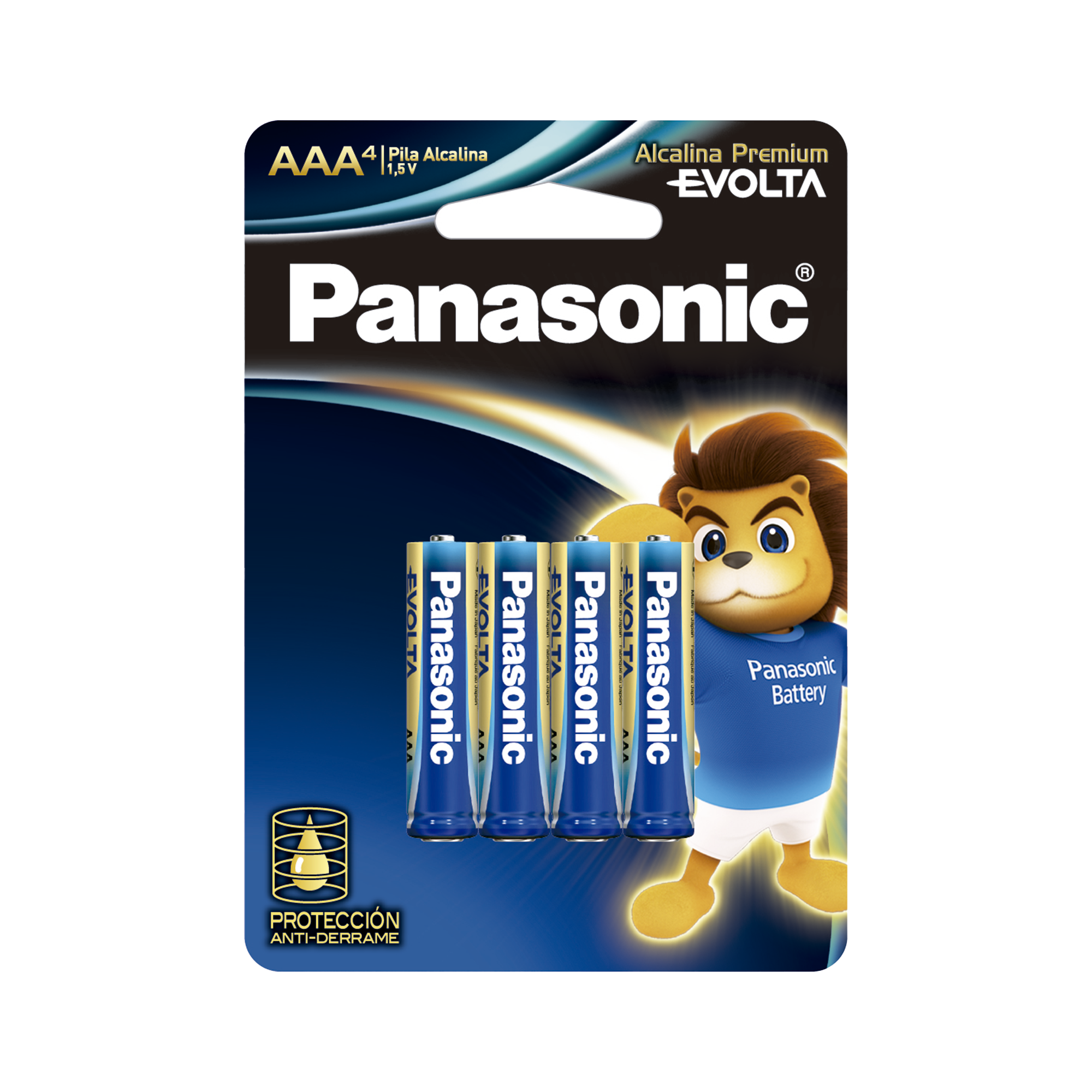 Batería Alcalina AAA 1.5V EVOLTA / No recargable / Paquete de 4 Baterías
