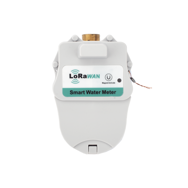 FLUJOMETRO DE AGUA  LORAWAN® PARA TUBERIA DE 1/2 PULGADA CON VALVULA DE CORTE DE FLUJO