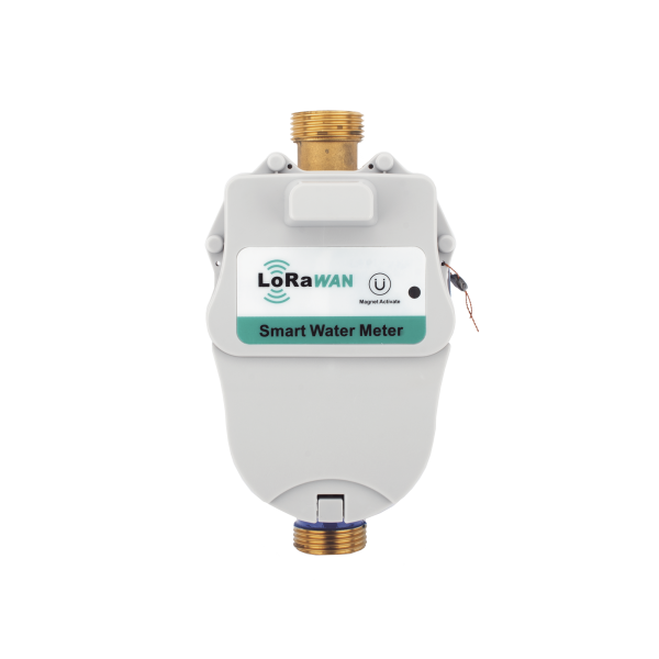 FLUJOMETRO DE AGUA  LORAWAN® PARA TUBERIA DE 3/4 PULGADA CON VALVULA DE CORTE DE FLUJO