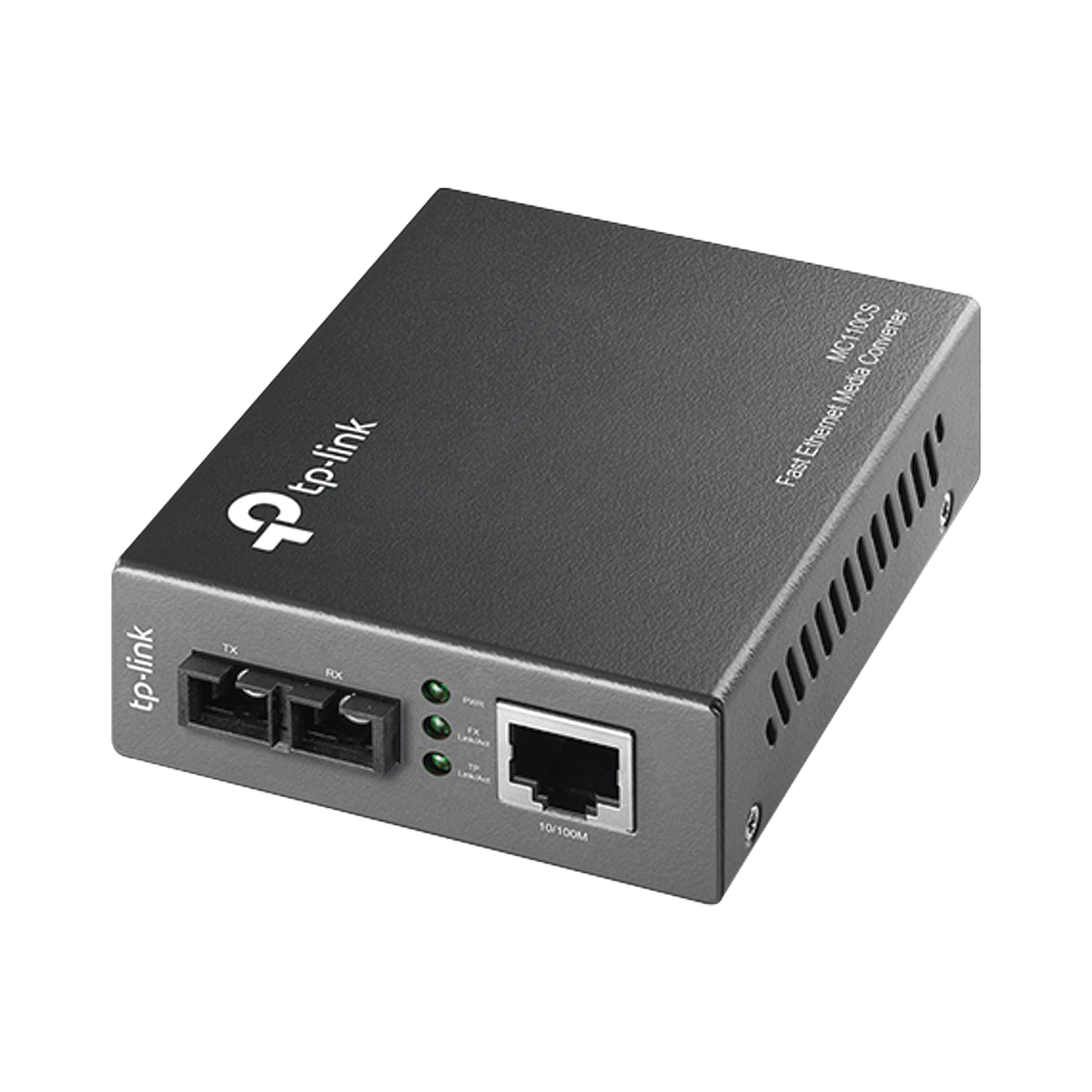 Convertidor Fibra Óptica Monomodo /  1 Puerto RJ45 10/100 Mbps / Puerto Fibra Óptica SC 100 Mbps / Hasta 20 kilometros / Plug and Play