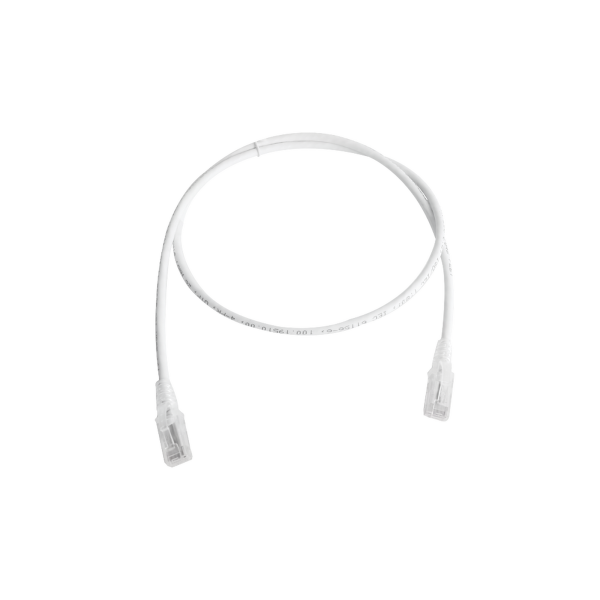 Patch Cord MC5 Modular Cat5e UTP, CM/LS0H, 5ft, Color Blanco, Versión Bulk (Sin Empaque Individual)