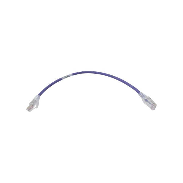 Patch Cord MC6 Modular Cat6 UTP, CM/LS0H, 1ft, Color Violeta