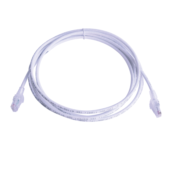 Patch Cord MC6 Modular Cat6 UTP, CM/LS0H, 50ft, Color Blanco