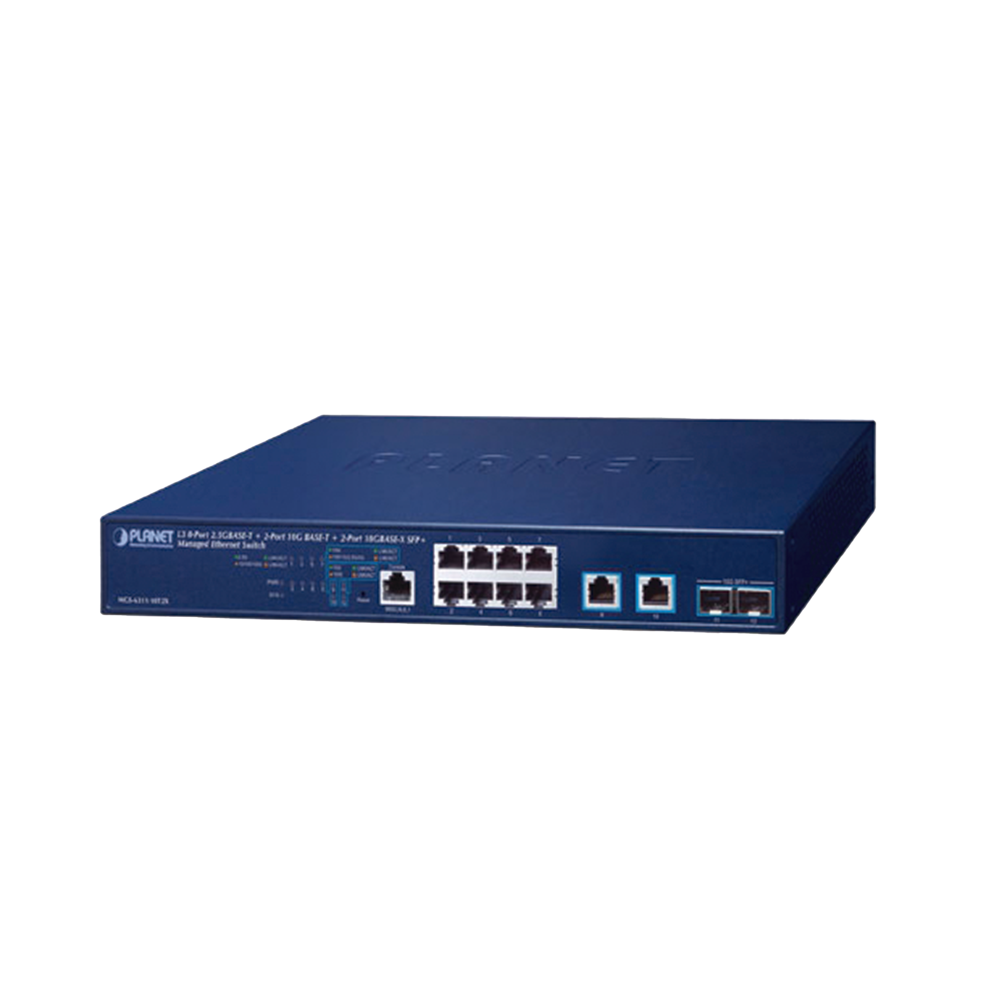 Switch Administrable Capa 3, 8 Puertos de 2.5G BASE-T, 2 Puertos de 10 G BASE-T, 2 Puertos SFP de 10 G