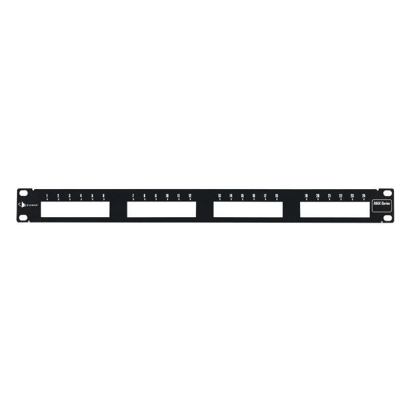 Patch Panel MAX Modular (vacío), de 24 Puertos, Plano, 1UR