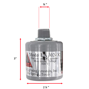 Kit de Centro de Carga Para Corriente Directa, Breaker de hasta  1000 Vcc de 25 A con Supresor de Descargas Atmosféricas.