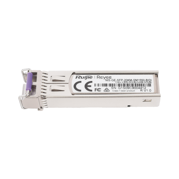 Transceptor Industrial BIDI Monomodo SFP 1G (Lado B), hasta 20 Kilómetros, TX 1550 / RX 1310, soporta Temperaturas de -40¬∞ a 85¬∞ C