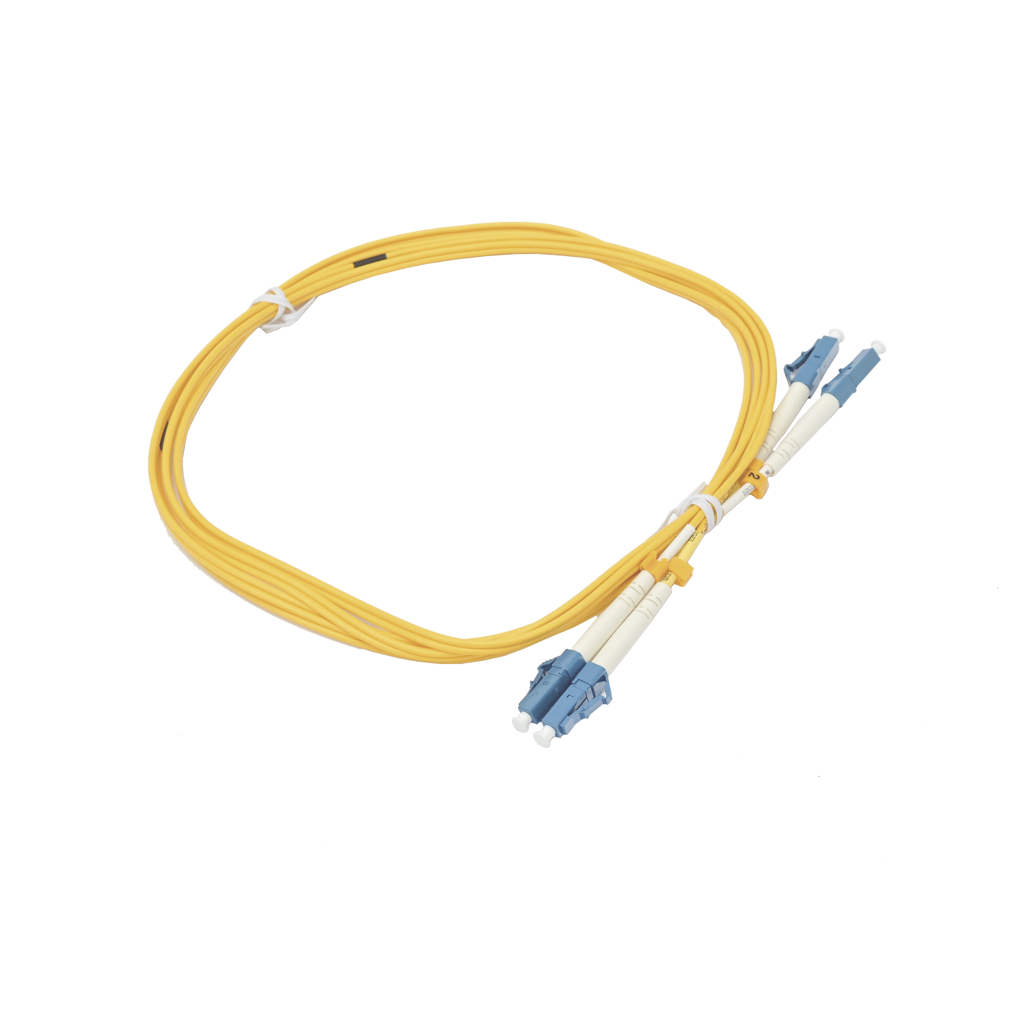 Jumper de Fibra Óptica Duplex, Monomodo, con Conectores LC/UPC-LC/UPC, 2 metros