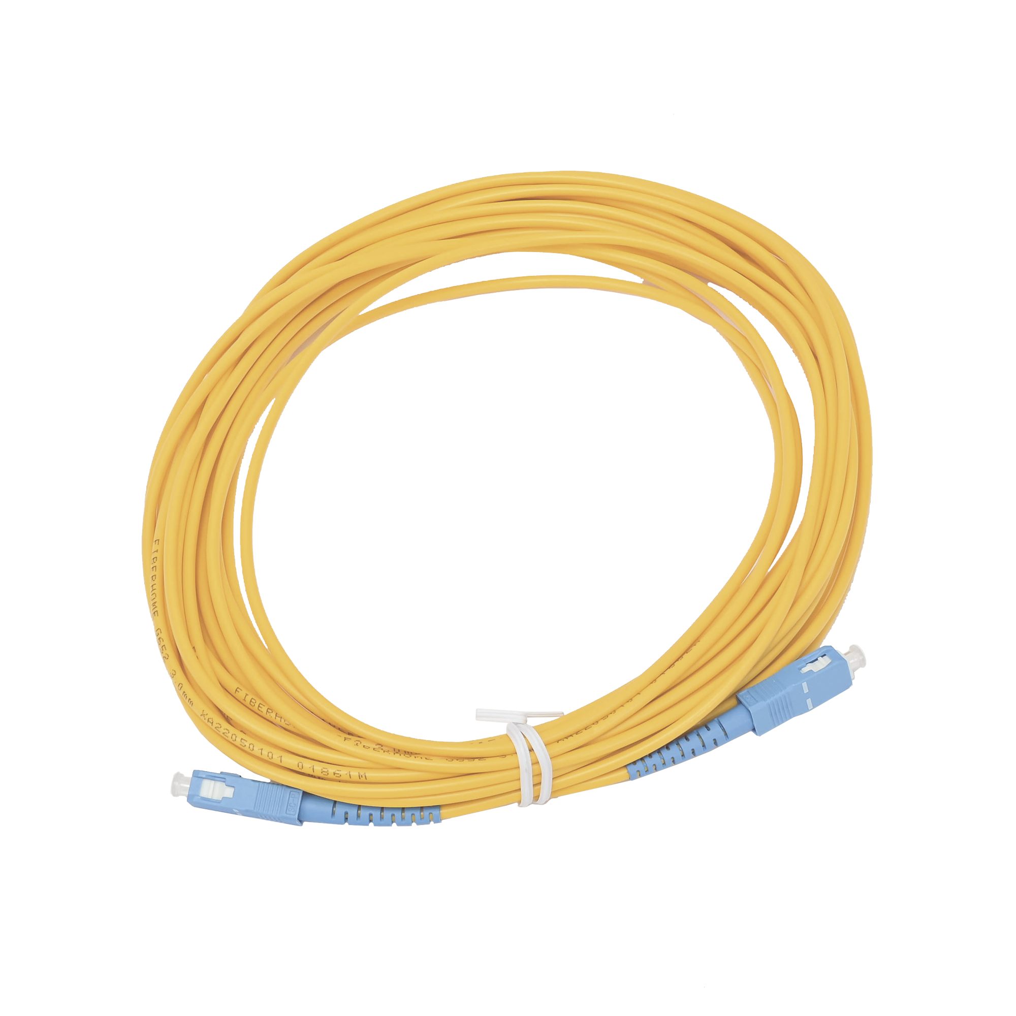 Jumper de Fibra Óptica Simplex, Monomodo, con Conectores SC/UPC-SC/UPC, de 10 Metros