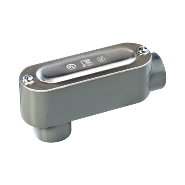 Caja Condulet tipo LB de 1" (25.4 mm) Incluye tapa y tornillos.