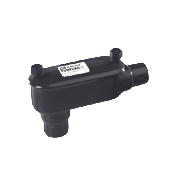 Caja Ovalada tipo LB con Recubrimiento Exterior de PVC de 2" (50.8 mm).