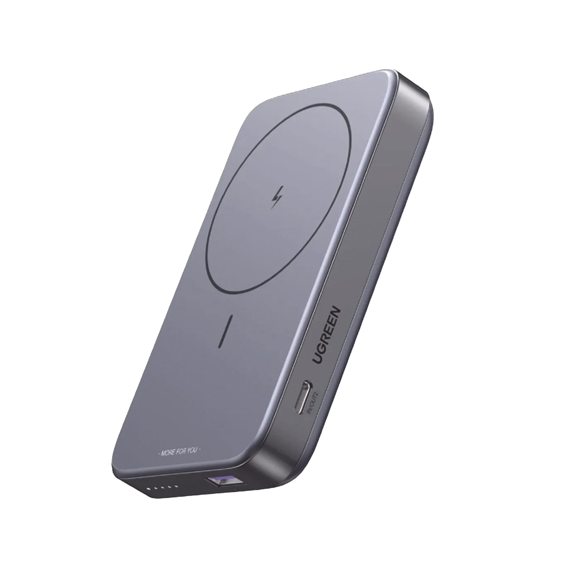 Power Bank MagSafe de 10000mAh NEXODE | 20W | 1 USB-C | 1 USB-A | Carga Rápida bidireccional | Soporta modo Standby | Soporte Plegable |  Ultra Delgado | Ultra ligero | Compatible con iPhone 15/14/13/12 | Color Gris.
