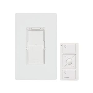 Kit, placa de pared y Control Remoto PICO Inalámbrico, complemente con un atenuador o switch on/off, Caseta, RA2, RadioRa2